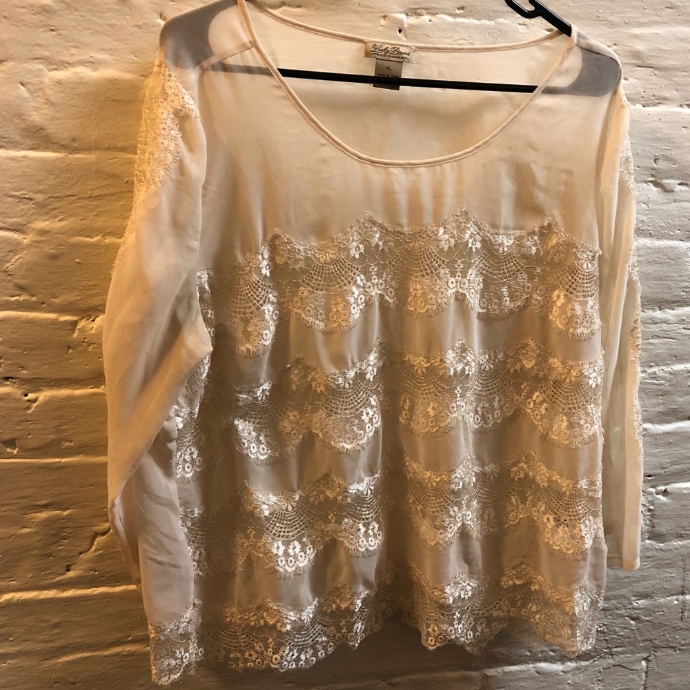 Lucky Brand lace shirt